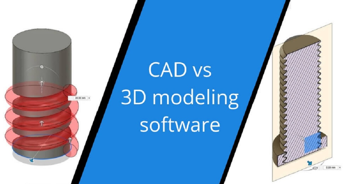 CAD VS 3D MODELING SOFTWARE: WHAT IS THE DIFFERENCE?